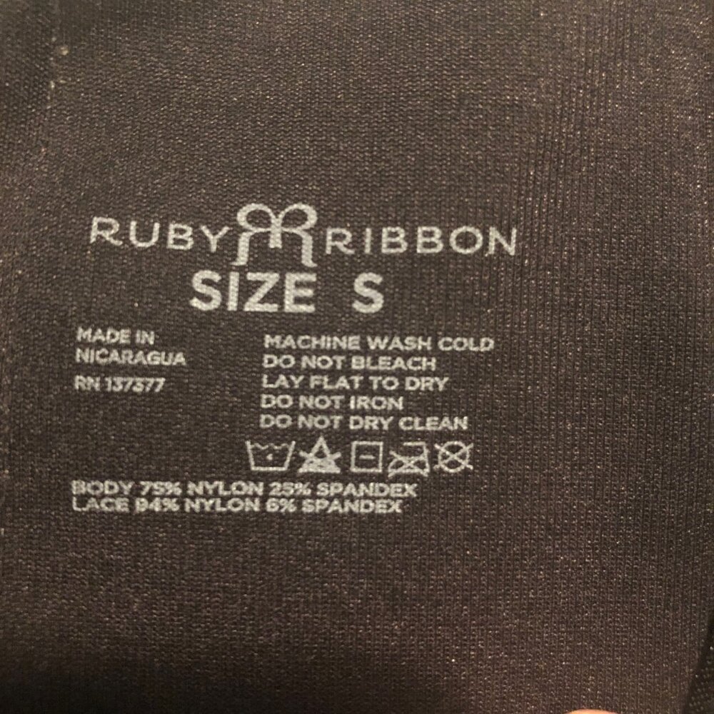 Ruby Ribbon Firm Slip With Lace - Size Small - New - image 2